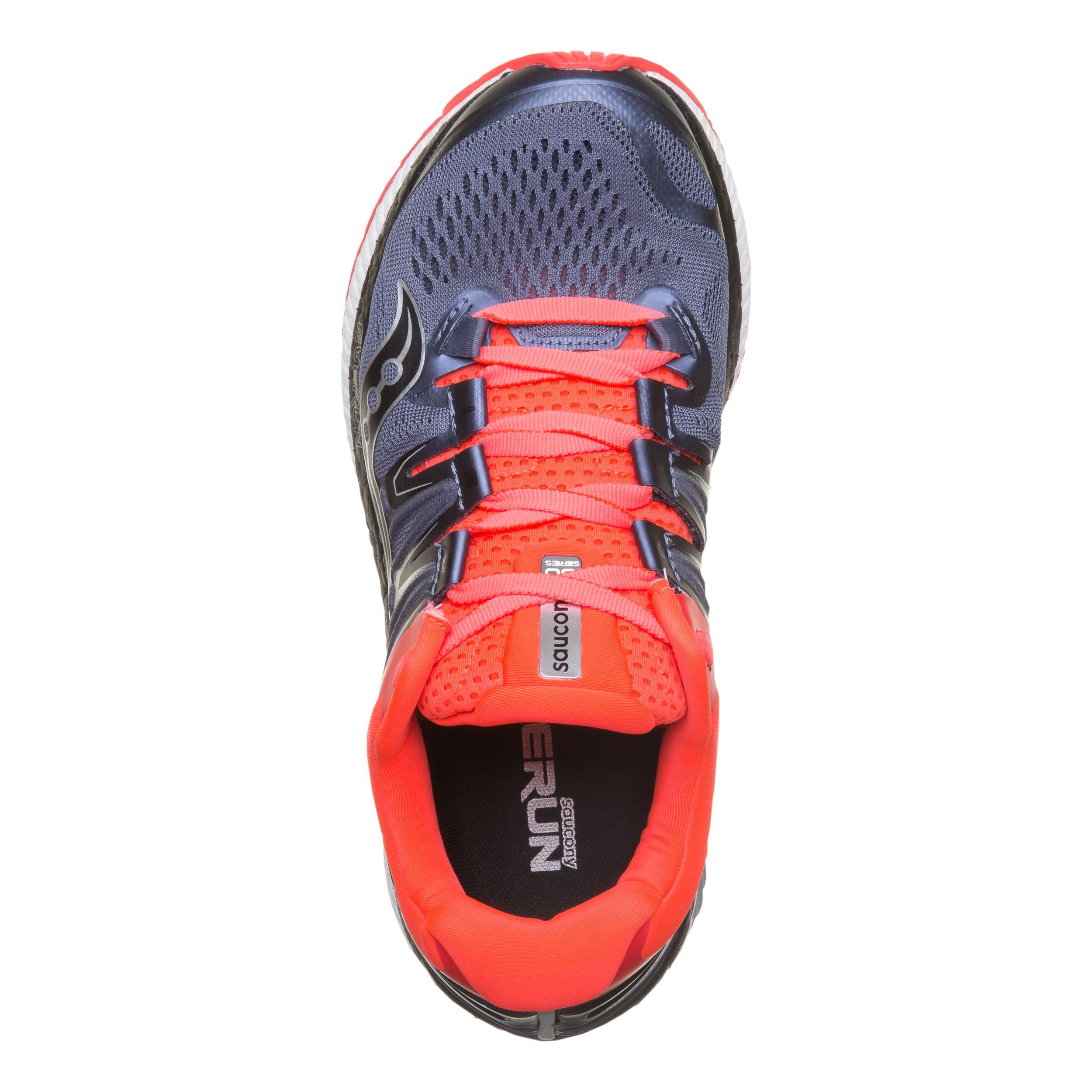 Saucony Hurricane ISO 4 Stabilitatsschuh Damen Grau Orange online kaufen Running Point DE