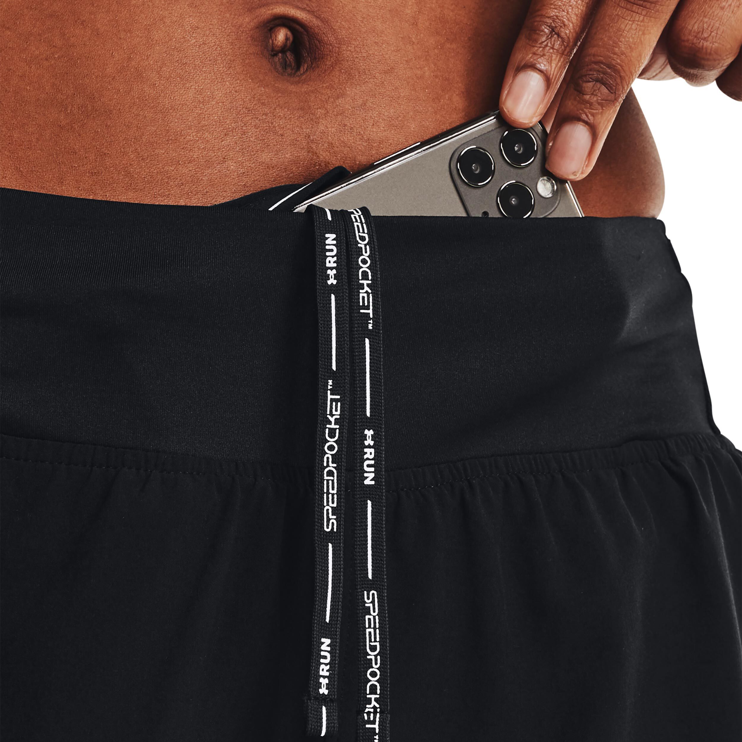 Under armour running shorts with pockets on sale