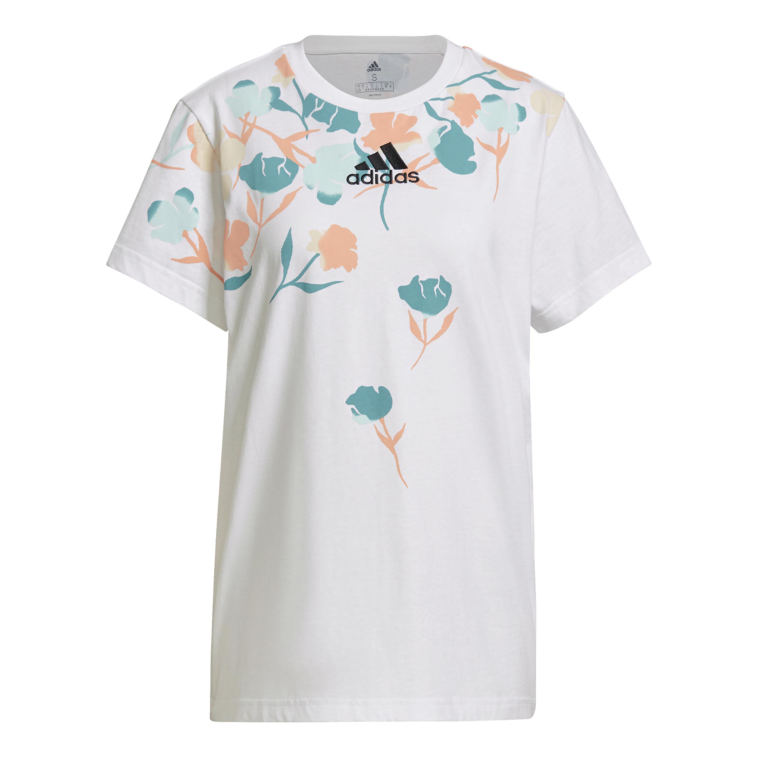 Adidas t shirt women's floral new arrivals