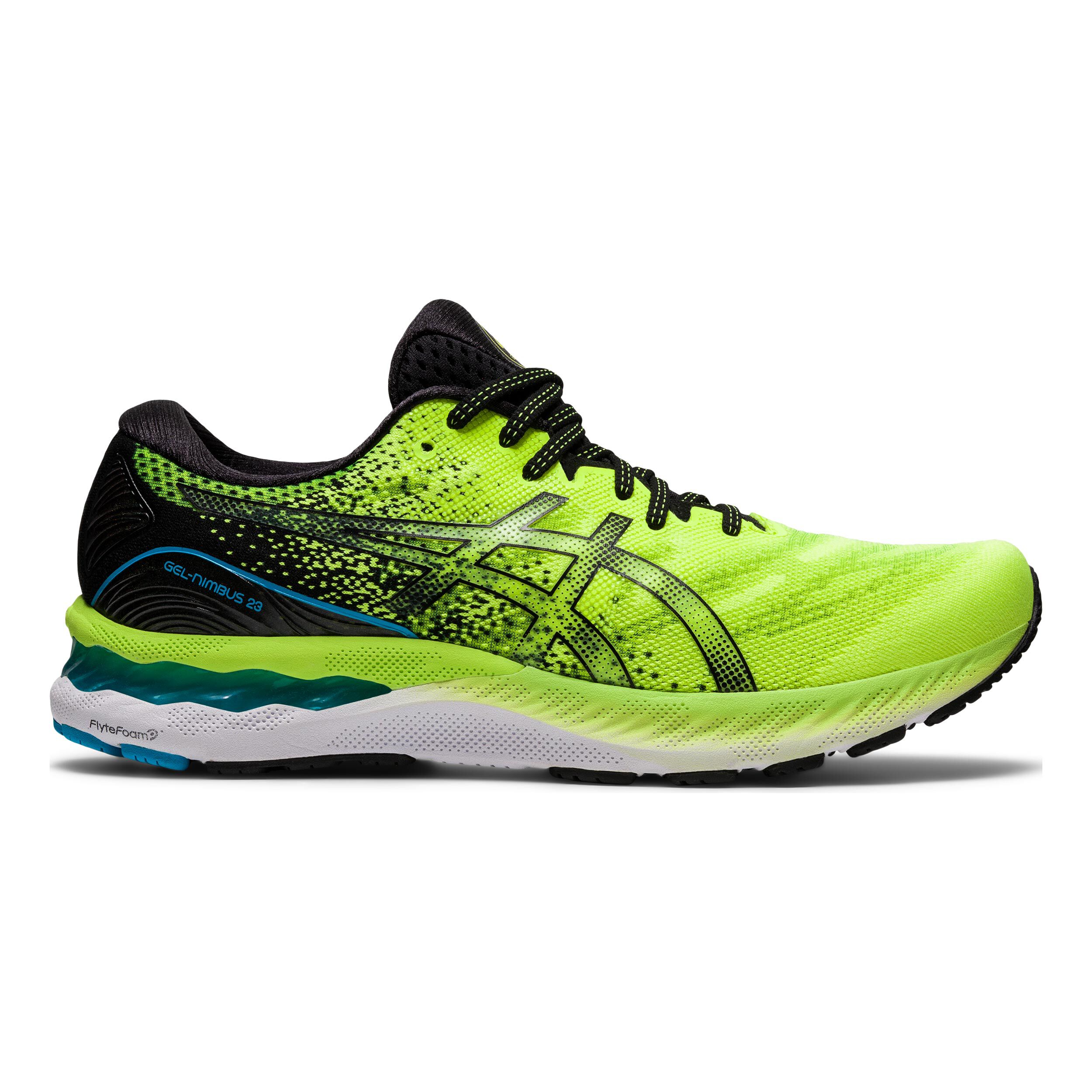 ASICS Gel Nimbus 23 Neutralschuh Herren Neongelb Schwarz online kaufen Running Point DE